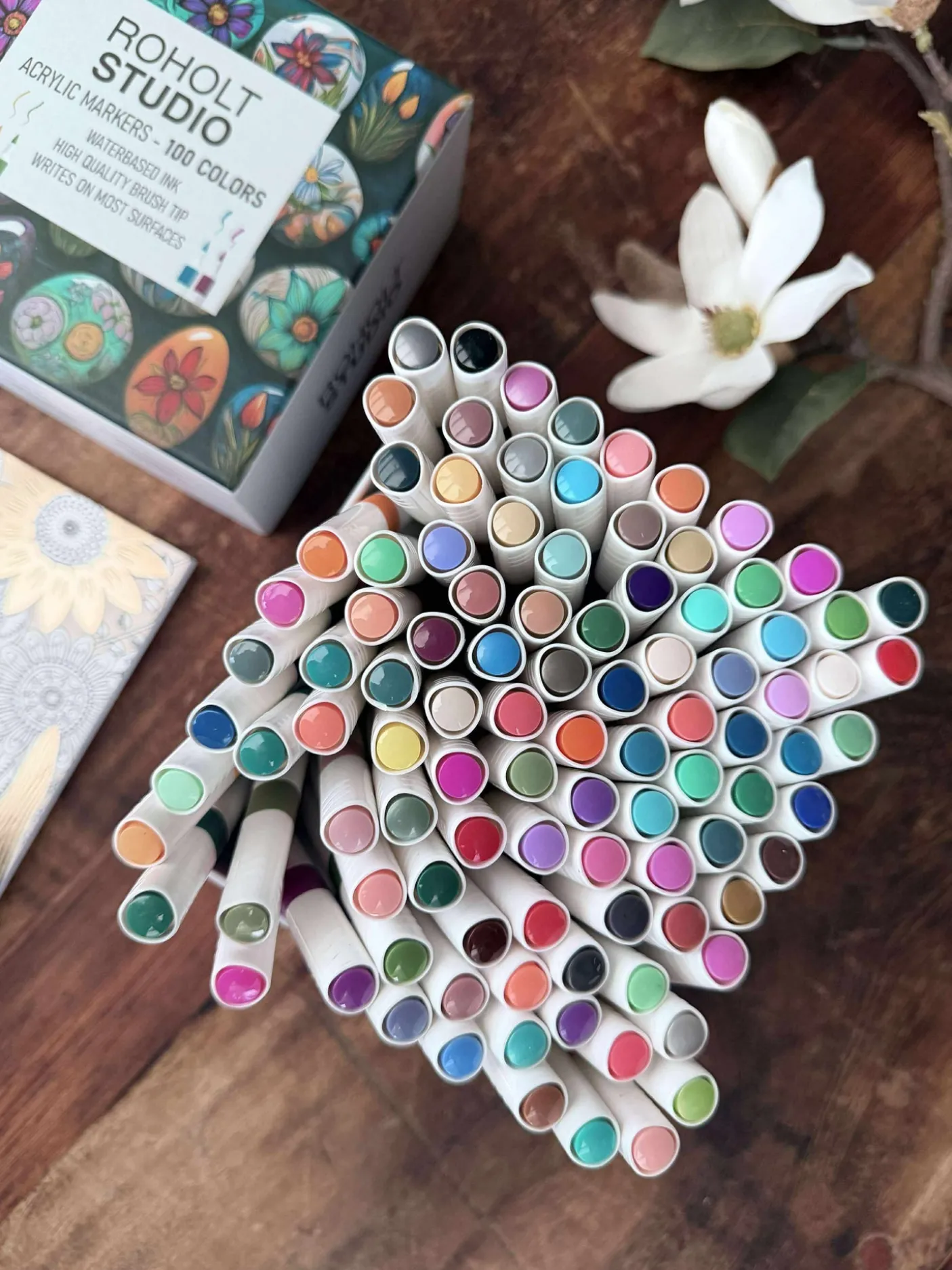Akryl Markers - 100 stk. God til stenmaling