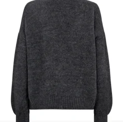 Alpaca cardigan Depeche - Grey Melange