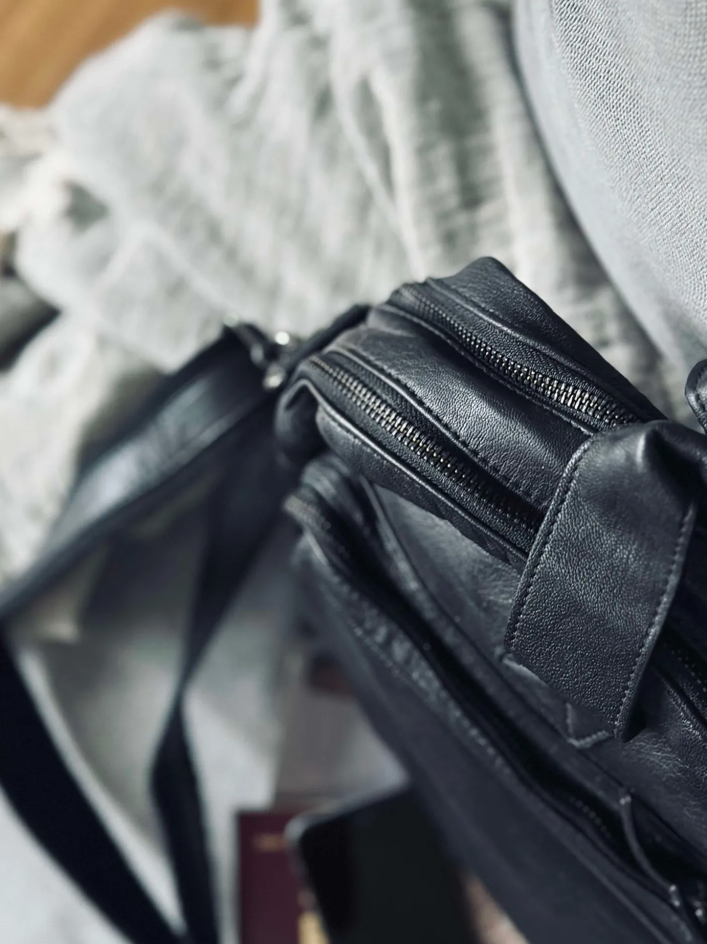 Arbejdstaske - Black Cow leather