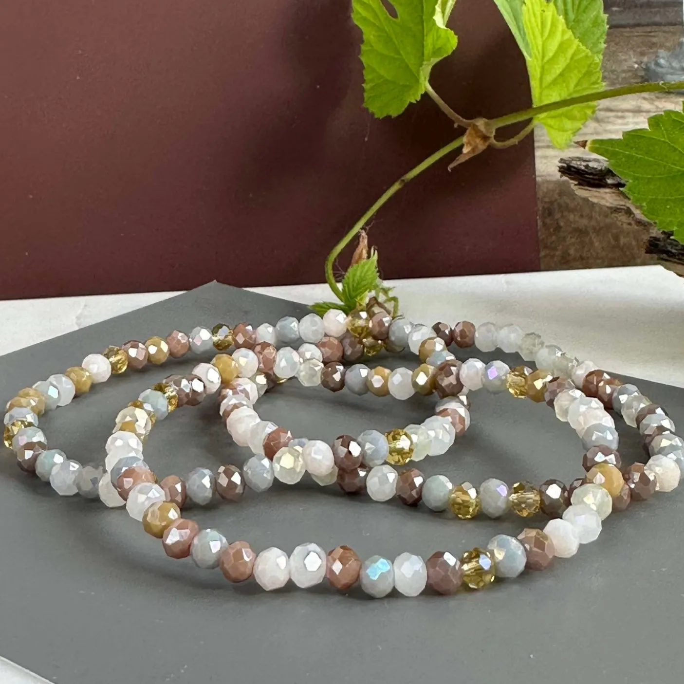 Armbånd ANNA Nature - Sæt med 3 stk