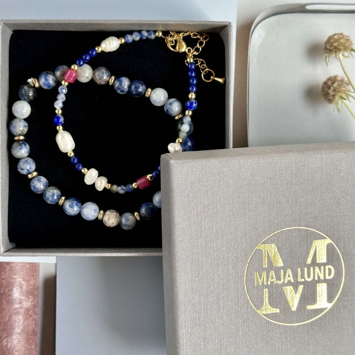 Armbånd Annika med ferskvandsperler