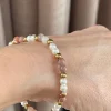 Armbånd Asta - Natursten guldbelagt