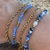 Armbånd Erika Blue - Sæt med 4 armbånd