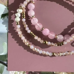 Armbånd GISELE Rose – Sæt med 3 stk