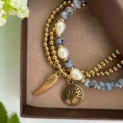 Armbånd Juliane - Blue mix