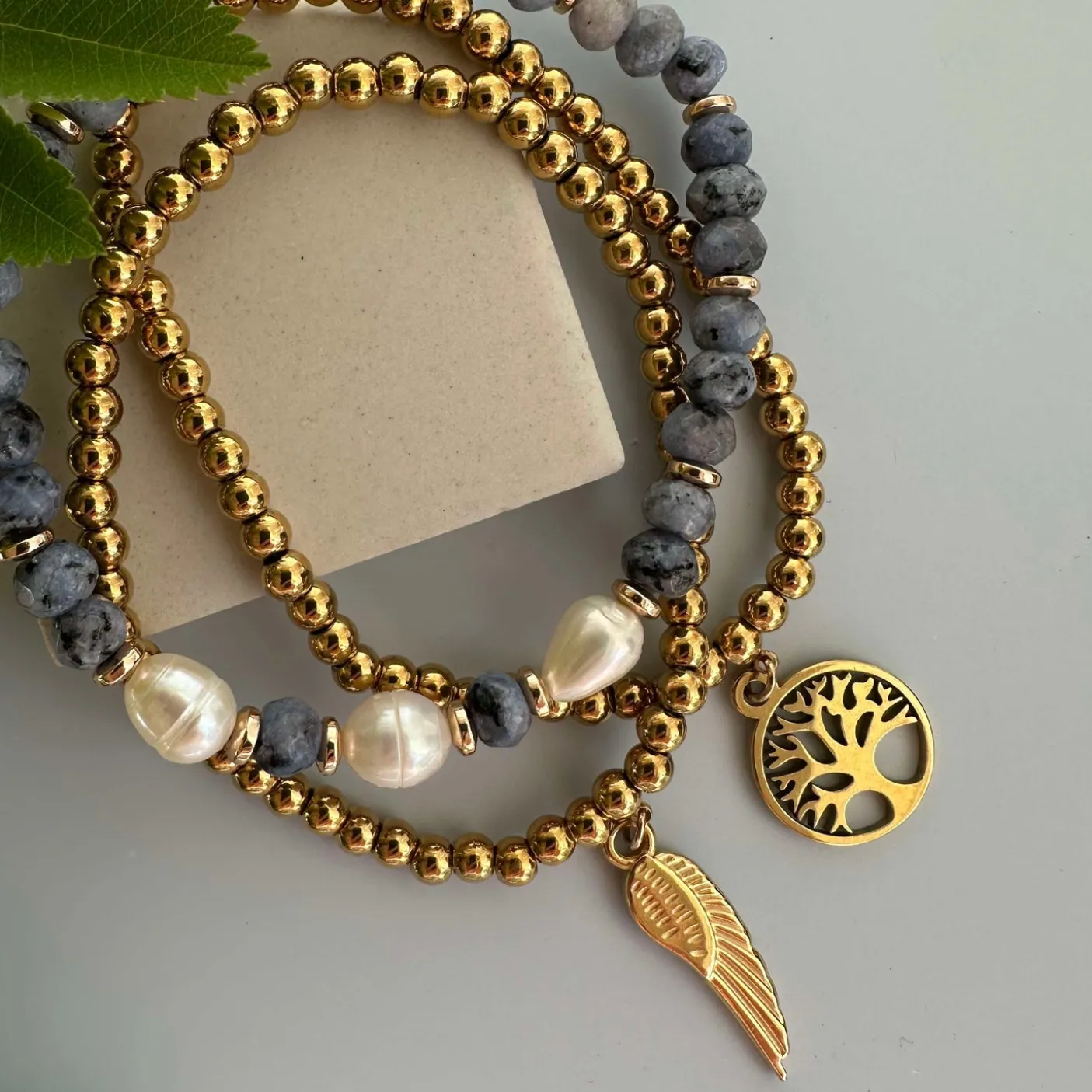 Armbånd Juliane - Blue mix