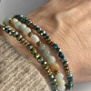 Armbånd Leah Emerald – Sæt med 3 stk