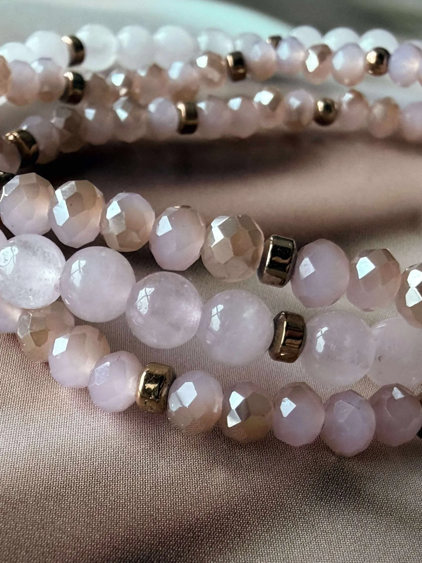 Armbånd Leah Soft Rose – Sæt med 3 stk