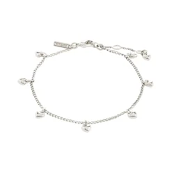 Armbånd med hjerter - Sølvbelagt