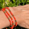 Armbånd Merle Orange - Sæt med 3 stk