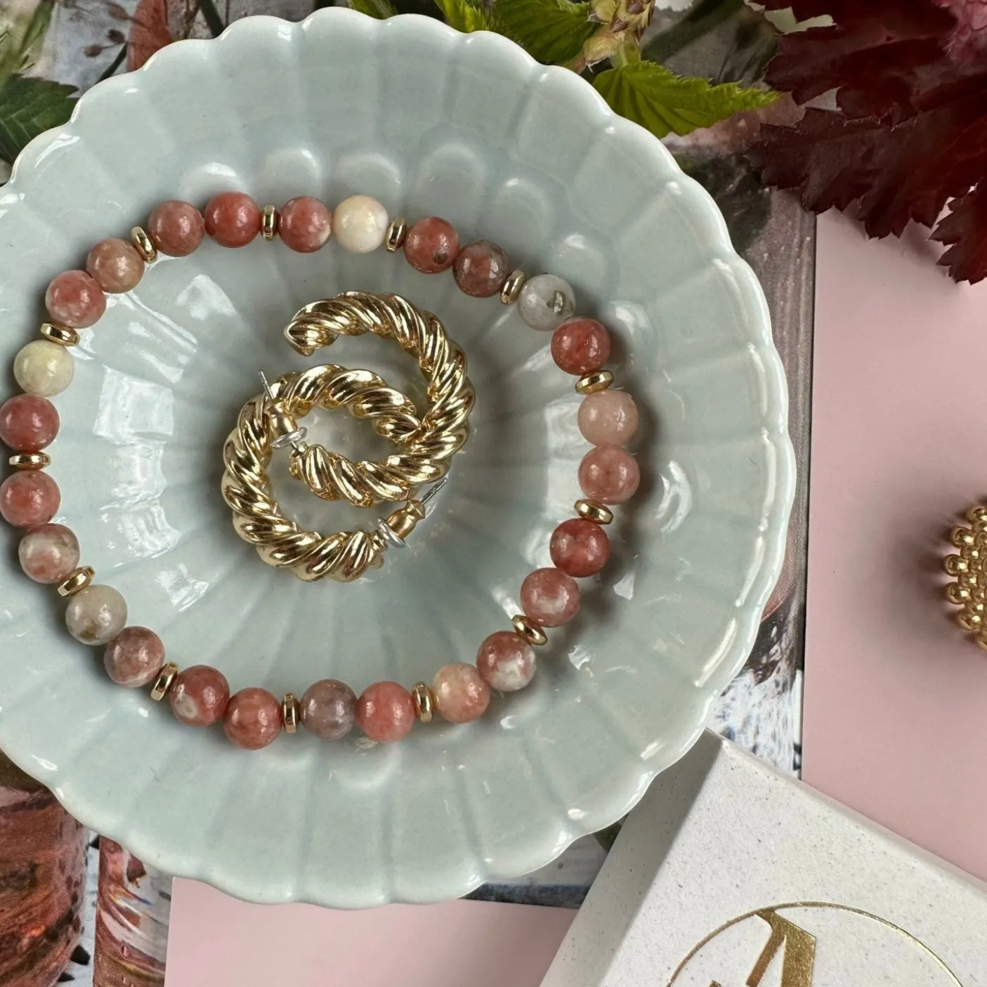Armbånd Mollie Natur / Rose
