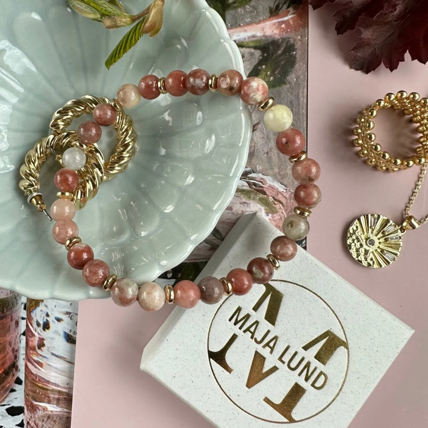 Armbånd Mollie Natur / Rose