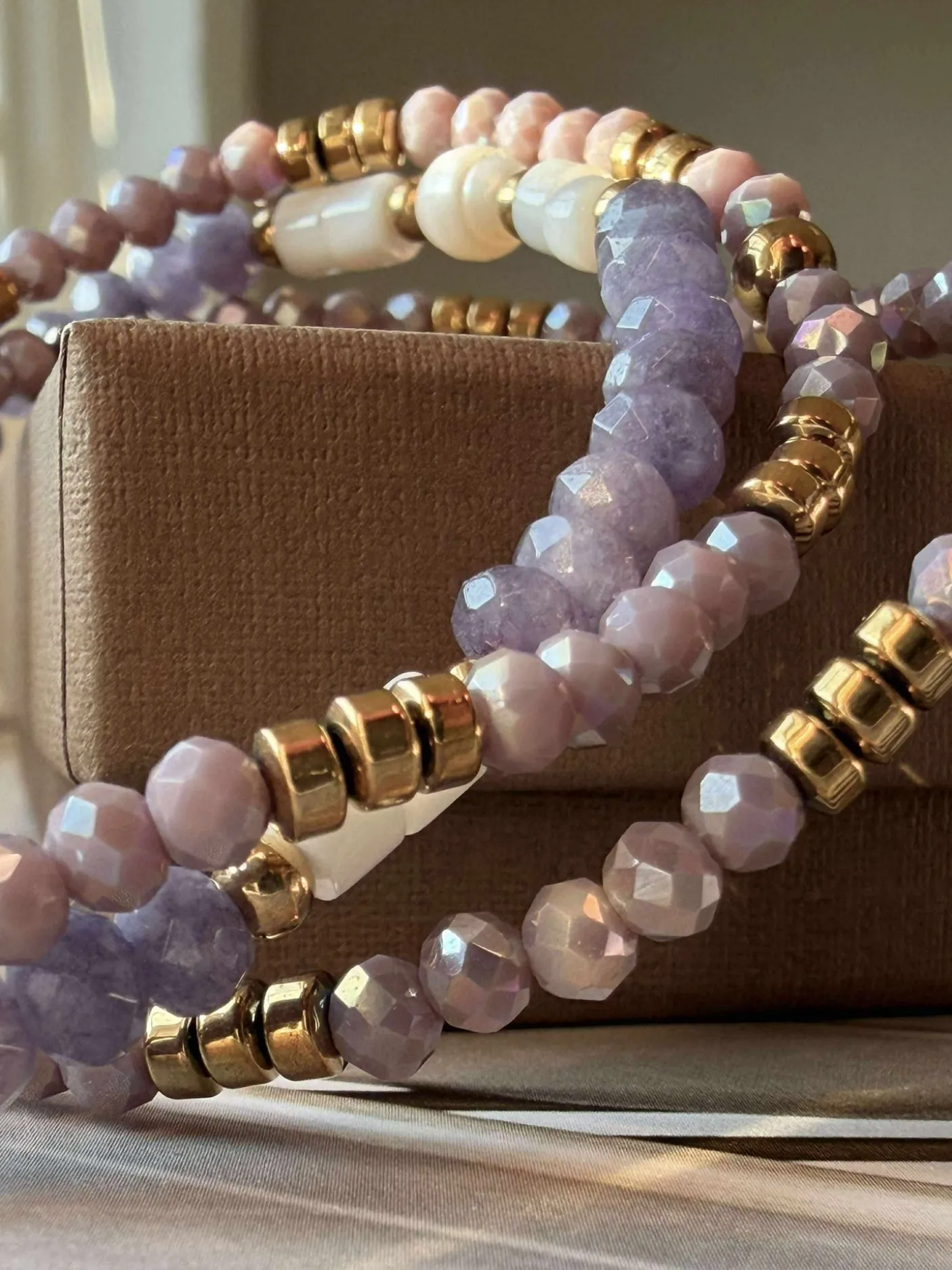 Armbånd Sarabella Lavendel – Sæt med 3 stk