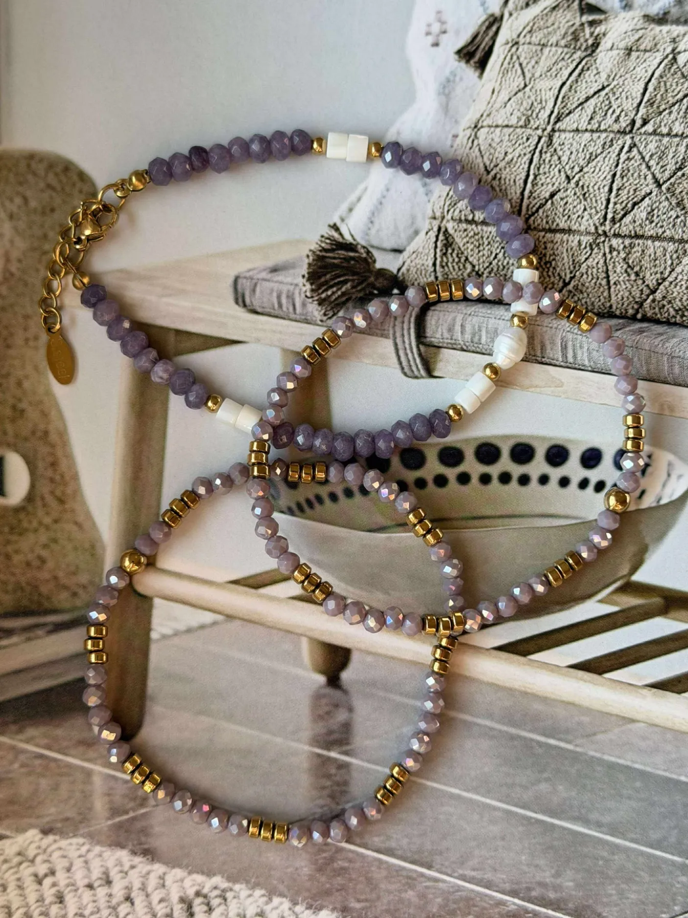 Armbånd Sarabella Lavendel – Sæt med 3 stk