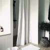 Badeværelsessæt: Badeforhæng & bademåtte / Hvid