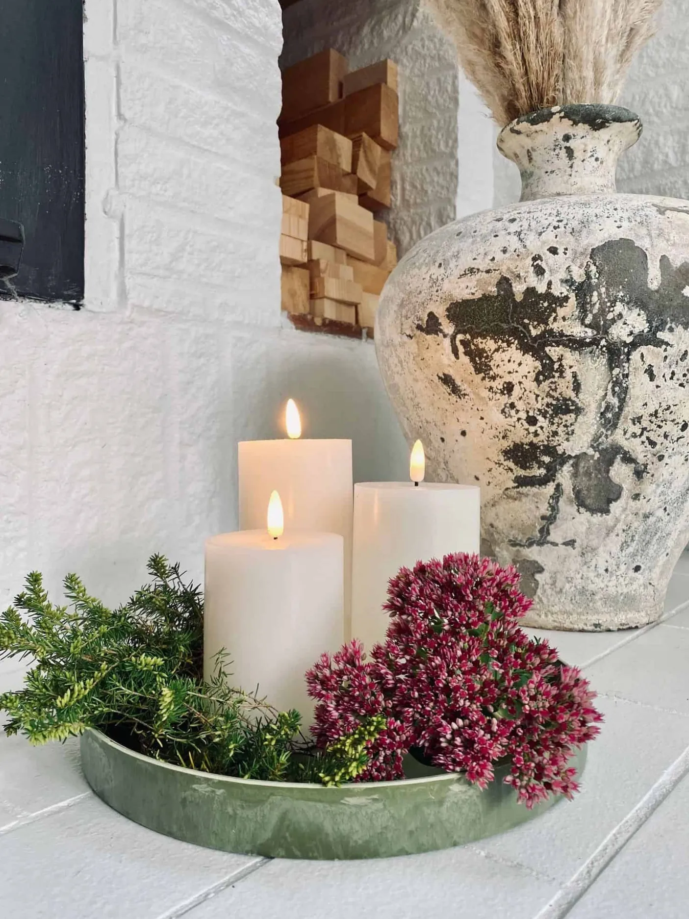 Bakke beton look – Mellem grøn