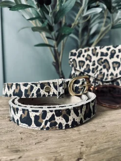 Bælte Aura leopard – 95 cm