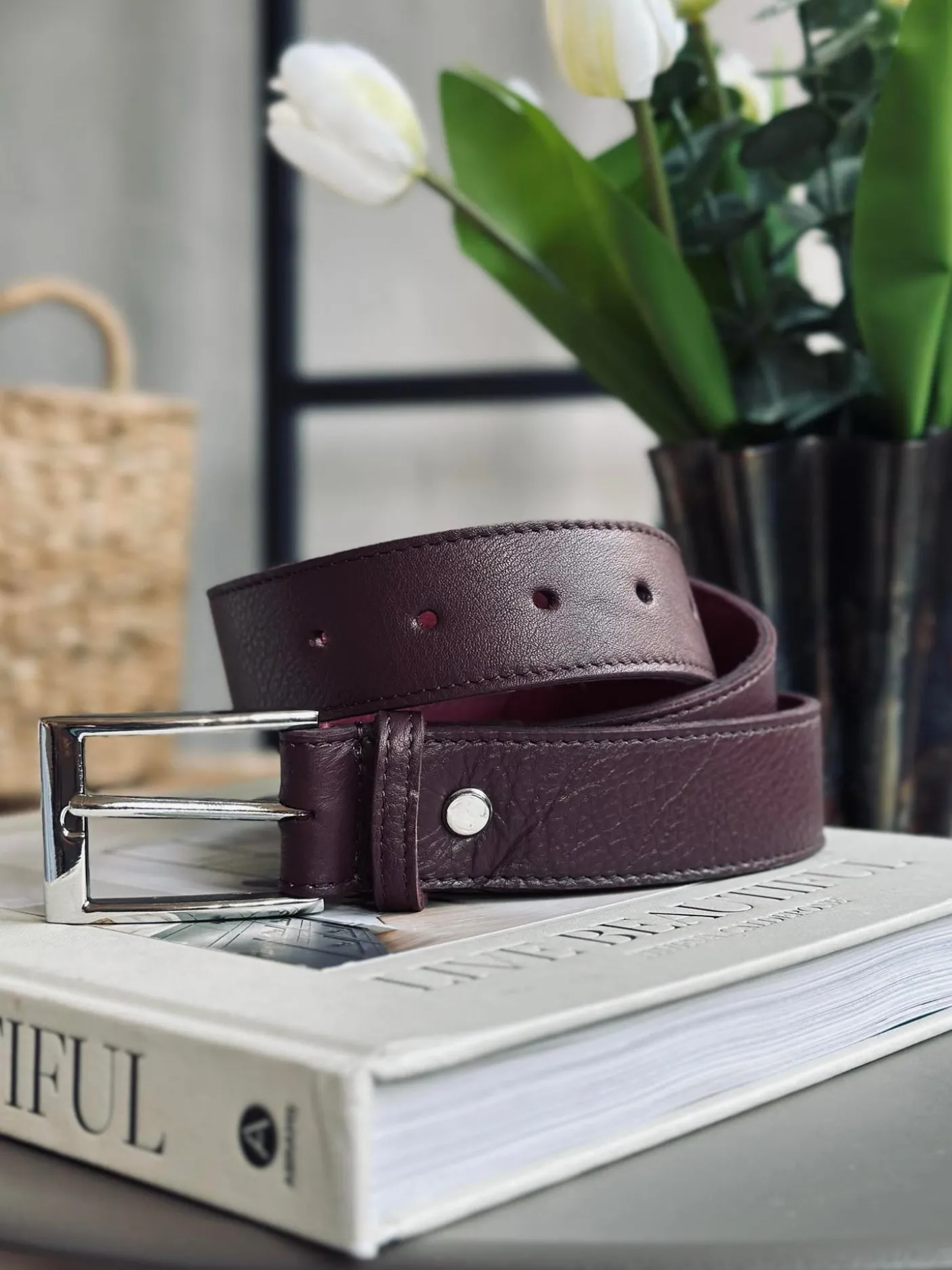Bælte 3,5 cm - OX blood