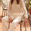 Bluse DOTS - beige