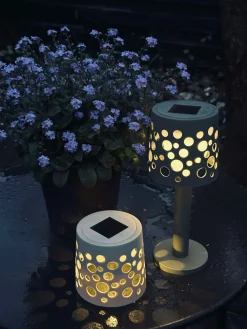 Bordlampe med solceller - Lys beige