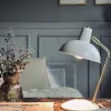 Bordlampe Retro - Hvid / guld
