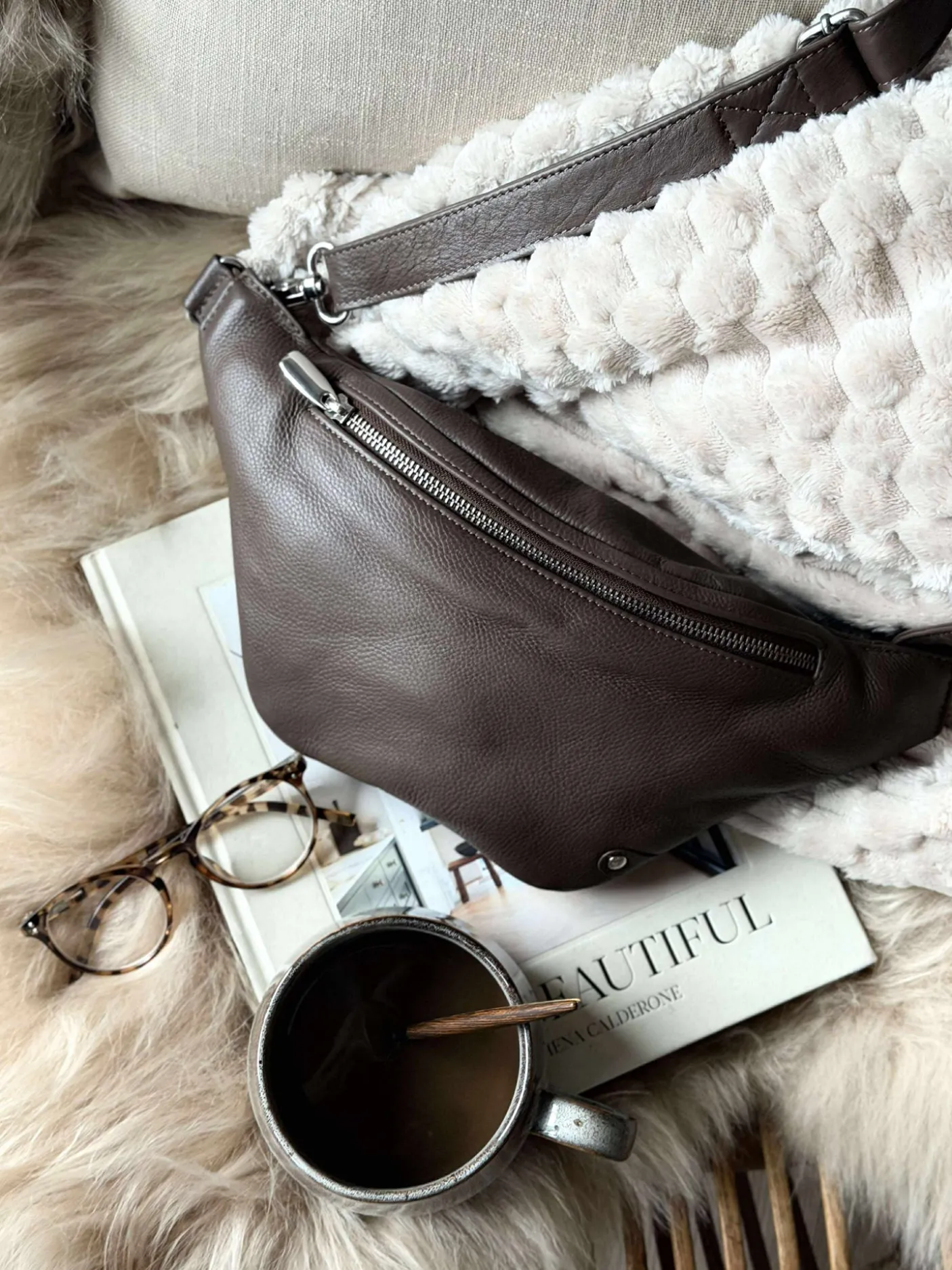 Bumbag Aura - Dark taupe