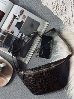 Bumbag brown croco