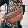 Bumbag LOCK - Dark cognac