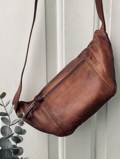 Bumbag LOCK - Dark cognac