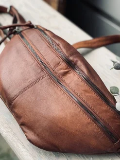 Bumbag LOCK - Dark cognac