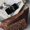 Bumbag med nitter - Cognac