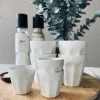 Café krus 90 ml - Hvid porcelæn 4 stk espresso