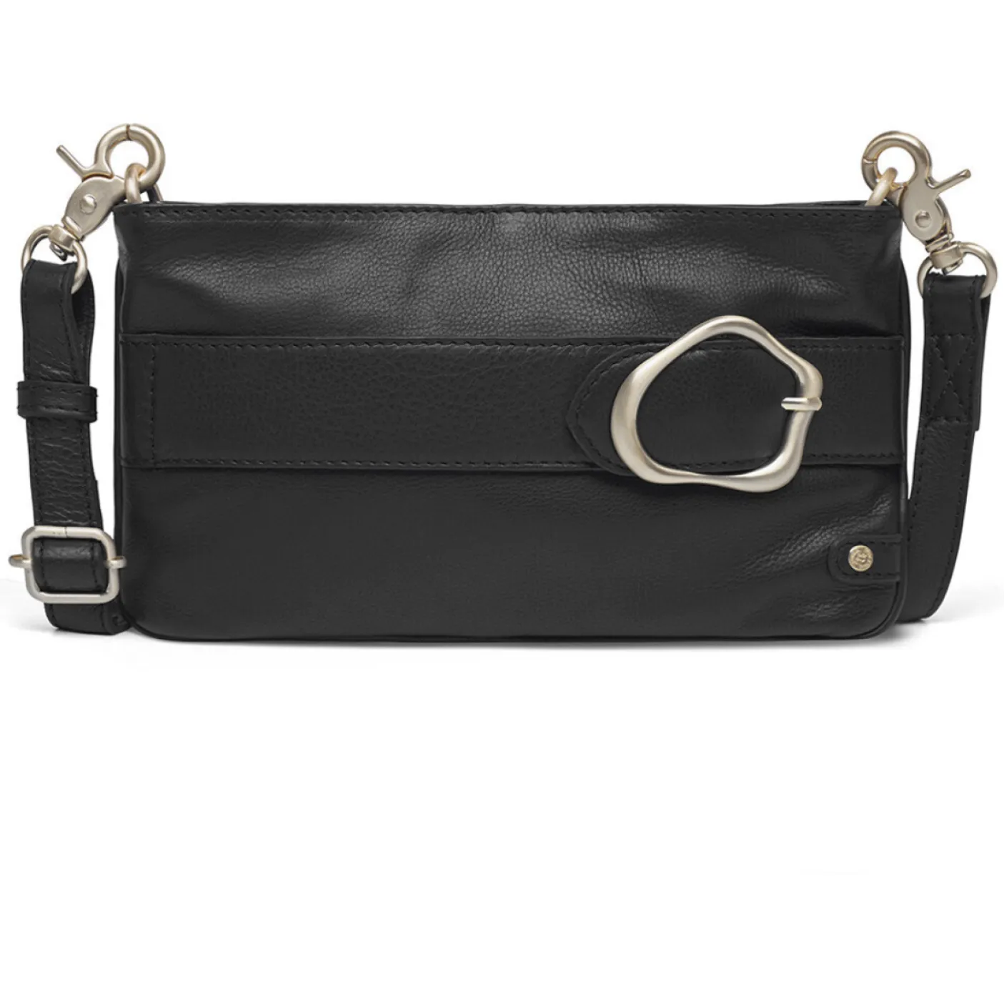 Clutch Berlin - Black leather