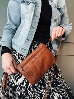 Clutch Jelva Cognac