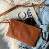 Clutch Misse - Cognac / Gold