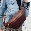 Cool Buffy Bumbag i smørblødt læder - Brandy