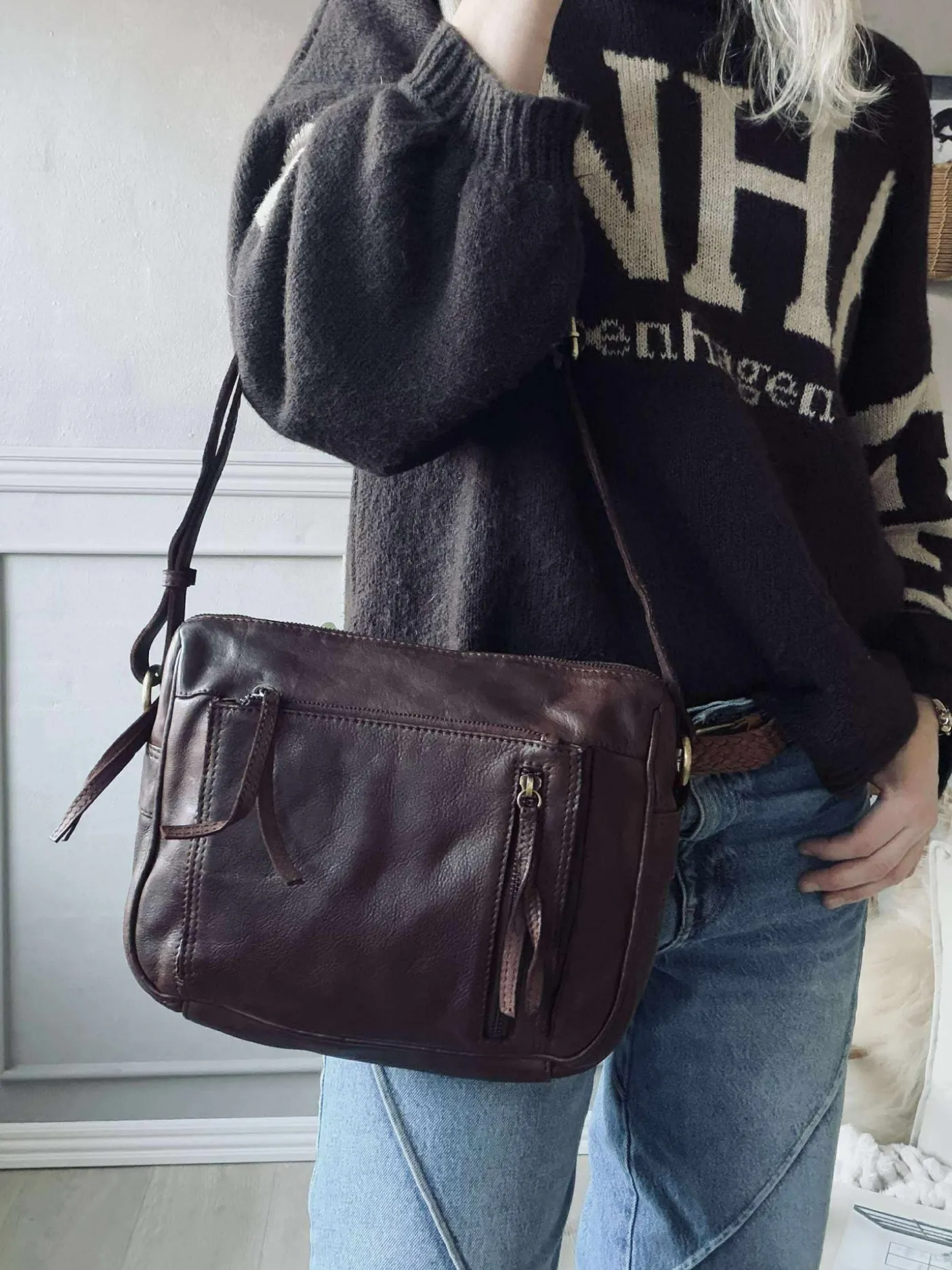 Crossbody Raw Boheme Big – Brown
