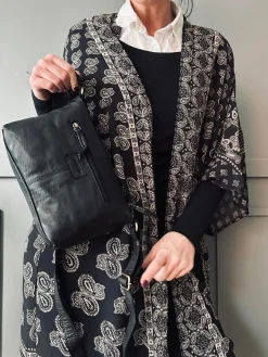 Crossbody Raw Boheme Medium – Black