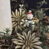 Deco blomster med glimmer - 4 stk