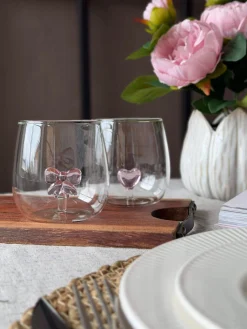 Drikkeglas med hjerte