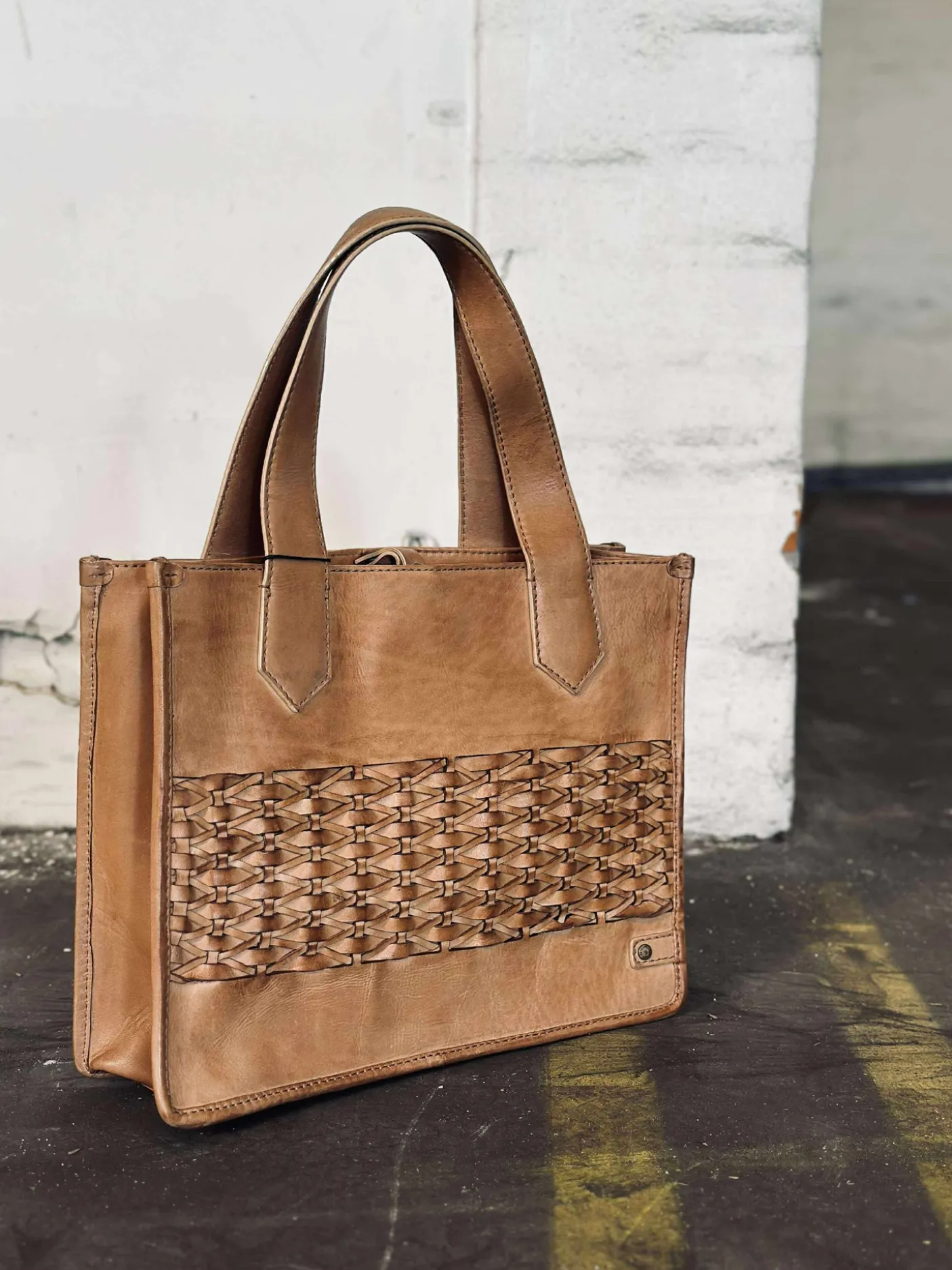 Elegant håndtaske - Camel