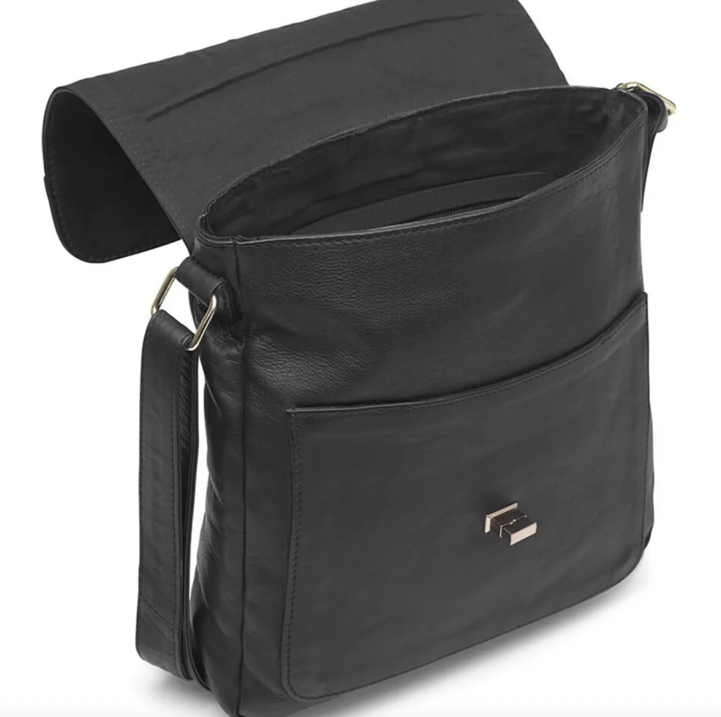Elegant skuldertaske - Kalveskind