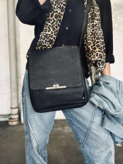 Elegant skuldertaske - Kalveskind