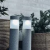 Fakkel med solceller Stone look – Sæt med 2 stk