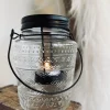 Glas lanterne med mønster