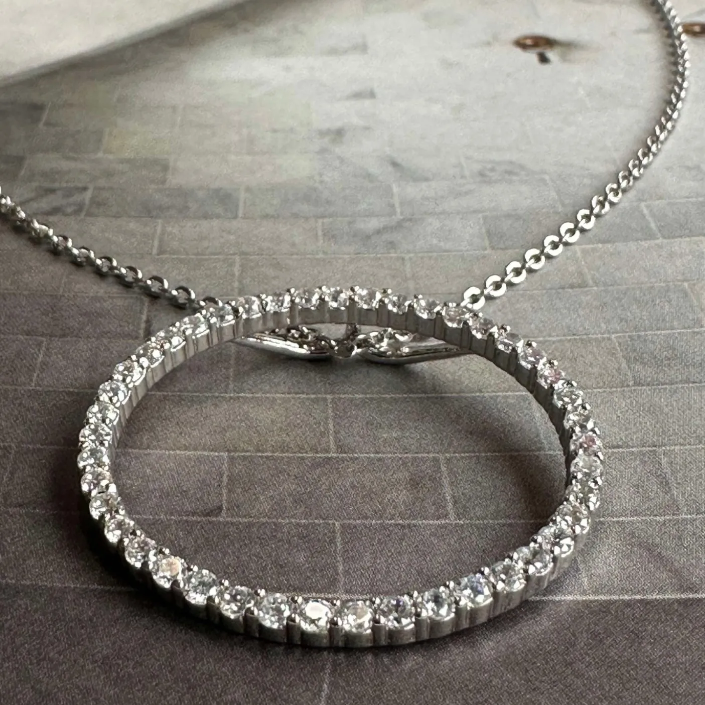 Halskæde Kendal - rhodium belagt