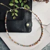 Halskæde Sarah - Natur mix perler