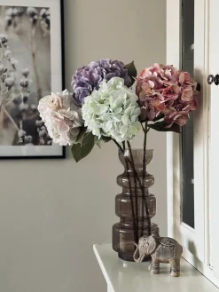 Hortensia Lime/hvid