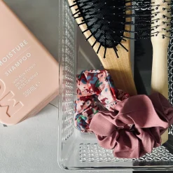 Hårelastikker scrunchie 2 stk - Rose mix
