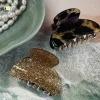Hårklemmer Beige / Leopard – Sæt med 2 stk
